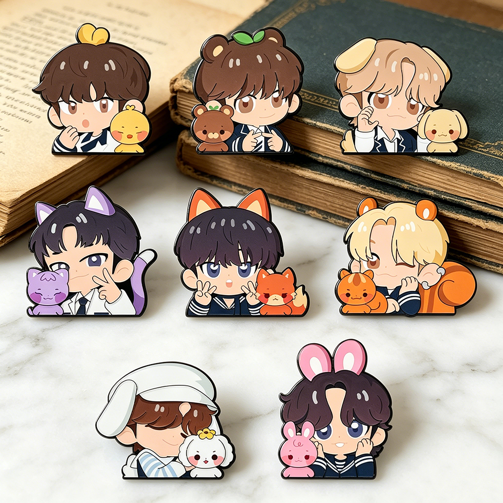 8pcs Kawaii Enamel Pin Set Car - Embroidery Reddit recensione e prezzo