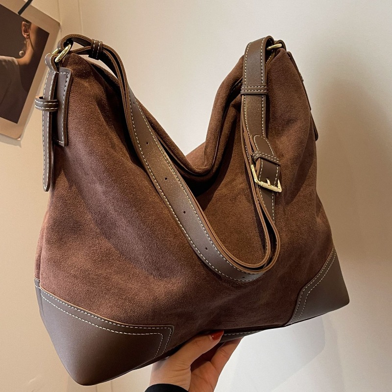 Suede Trendy Versatile Tote Ba - Embroidery Class recensione e prezzo
