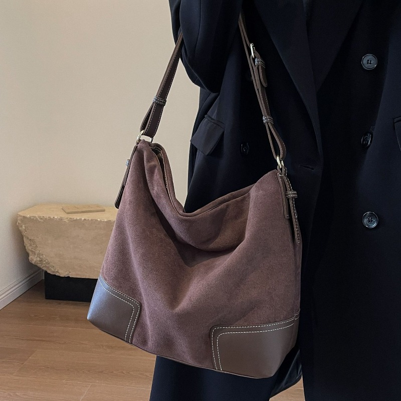 Suede Trendy Versatile Tote Ba - Embroidery Class recensione e prezzo