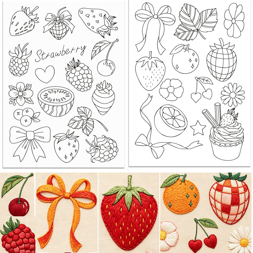 Pre-Printed Strawberry Stick a - Embroidery Web recensione e prezzo