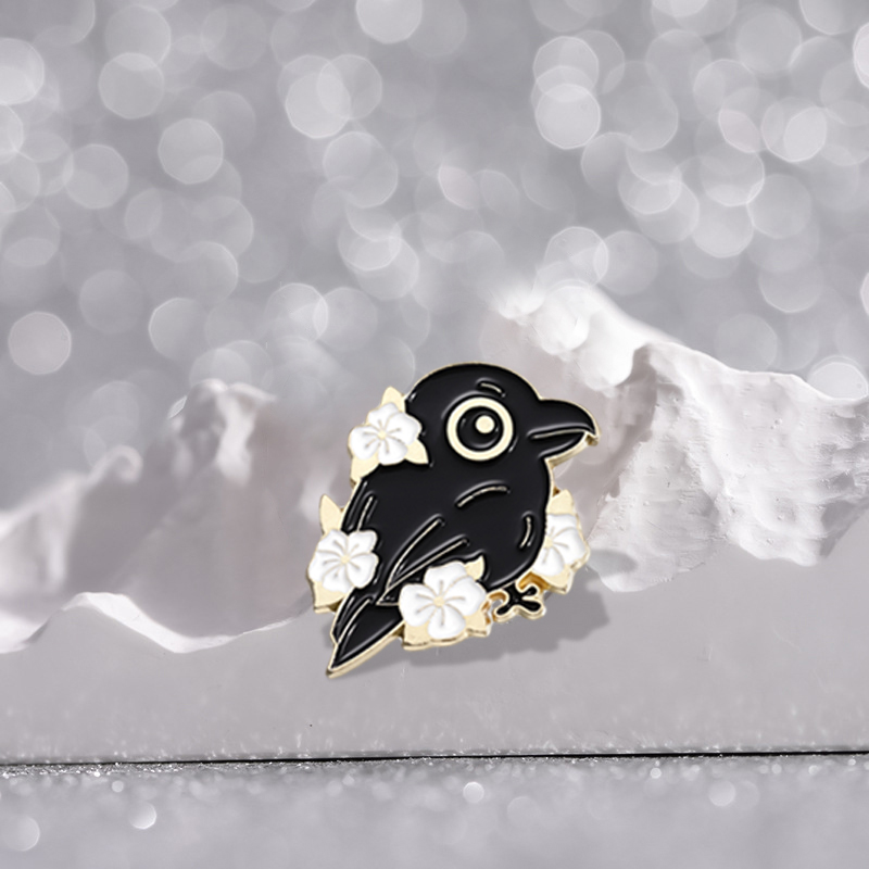 Punk Crow Wizard Enamel Pins C - Embroidery Logo recensione e prezzo