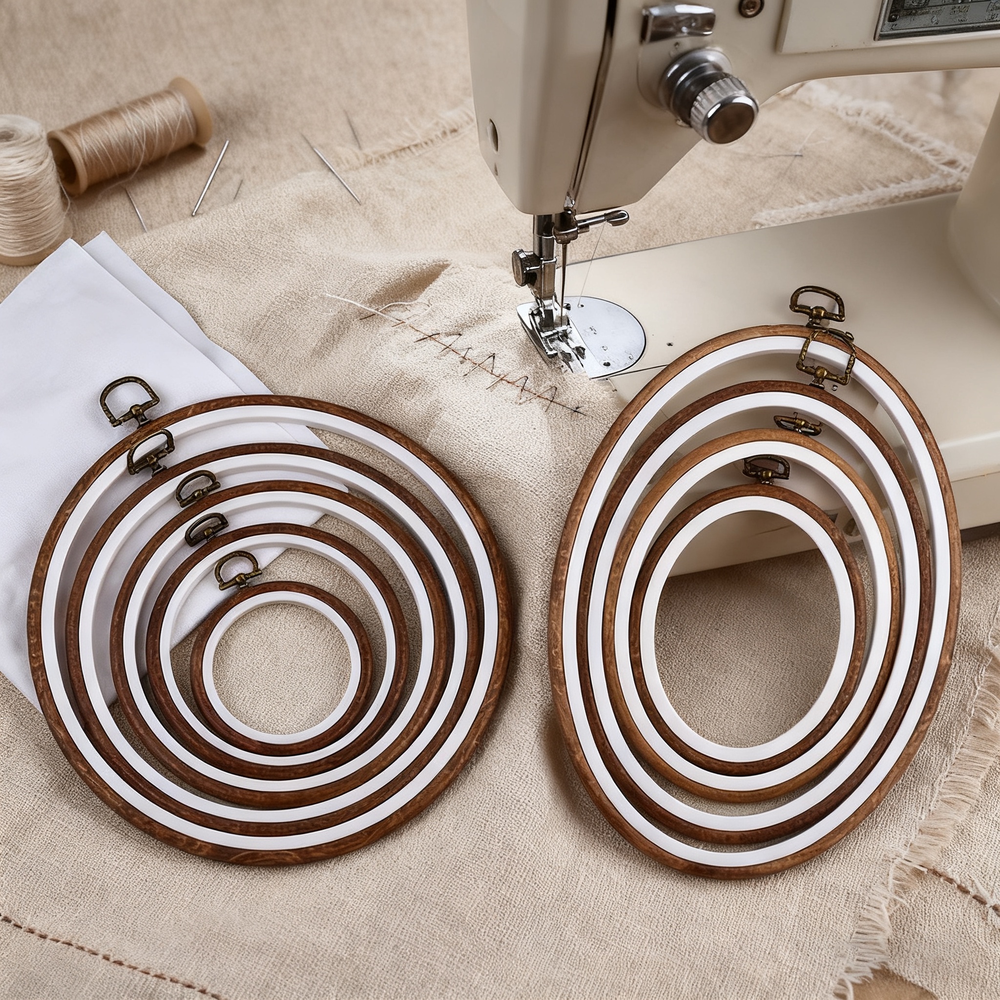10PCS Sewing Tool Round Oval I - Embroidery Artwork recensione e prezzo
