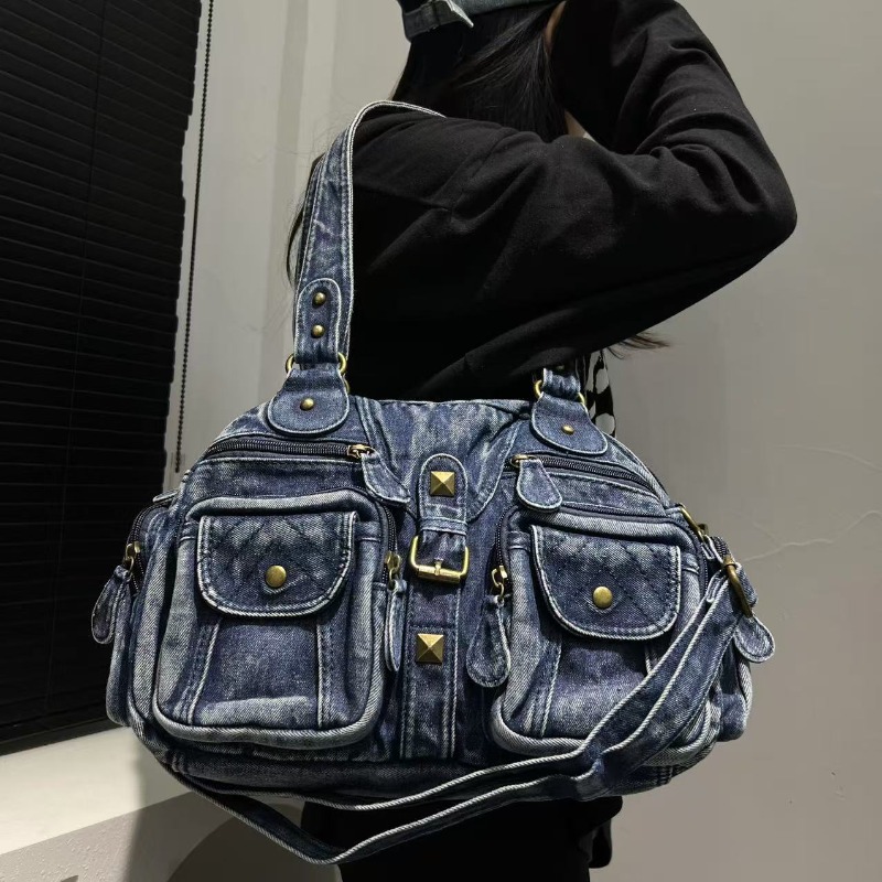 Fashionable Denim Tote Bag for - Embroidery Class recensione e prezzo
