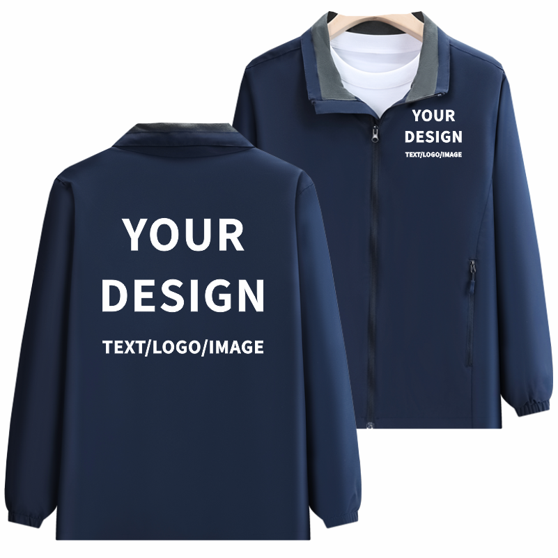 Fashion Solid Color Jacket Cus - Embroidery Design Logo recensione e prezzo