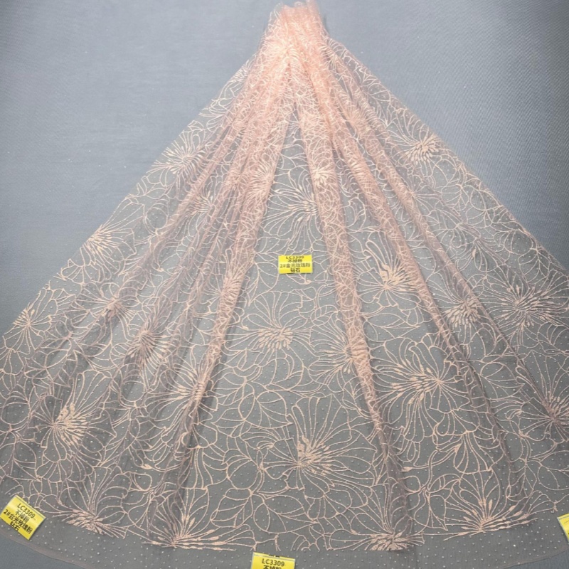 2026 Light Green Hot Sale Fadh - Embroidery Net Fabric recensione e prezzo