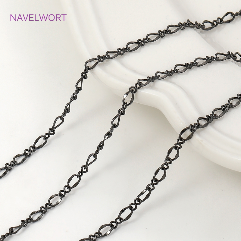 Black Color Oval Thin Chains F - Embroidery Artwork recensione e prezzo