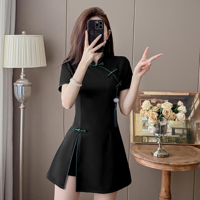 2026 New Chinese Style Black T - Embroidery Class recensione e prezzo