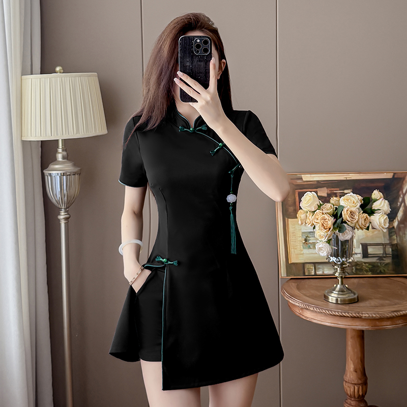 2026 New Chinese Style Black T - Embroidery Class recensione e prezzo