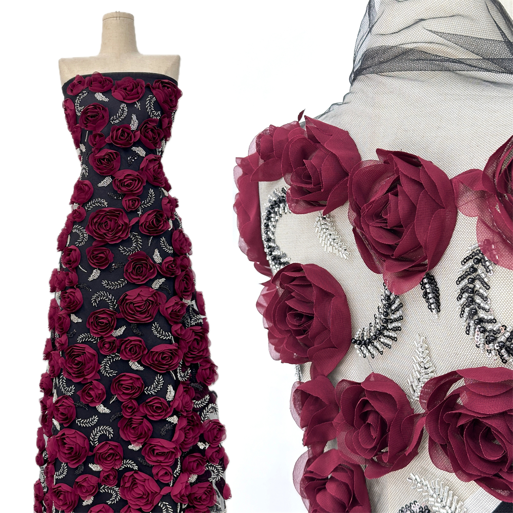 High quality,Beads With 3D Flo - Embroidery Net Fabric recensione e prezzo