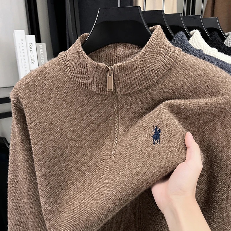 High end zipper stand up colla - Embroidery Design Logo recensione e prezzo