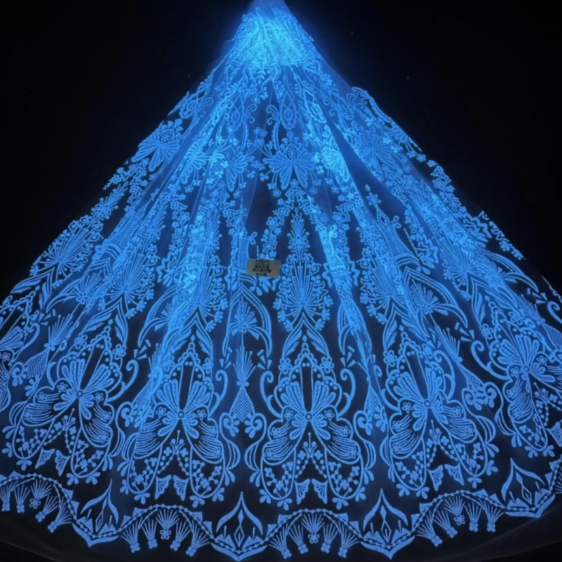 2026 Blue Hot Sale Fadhion Des - Embroidery Net Fabric recensione e prezzo