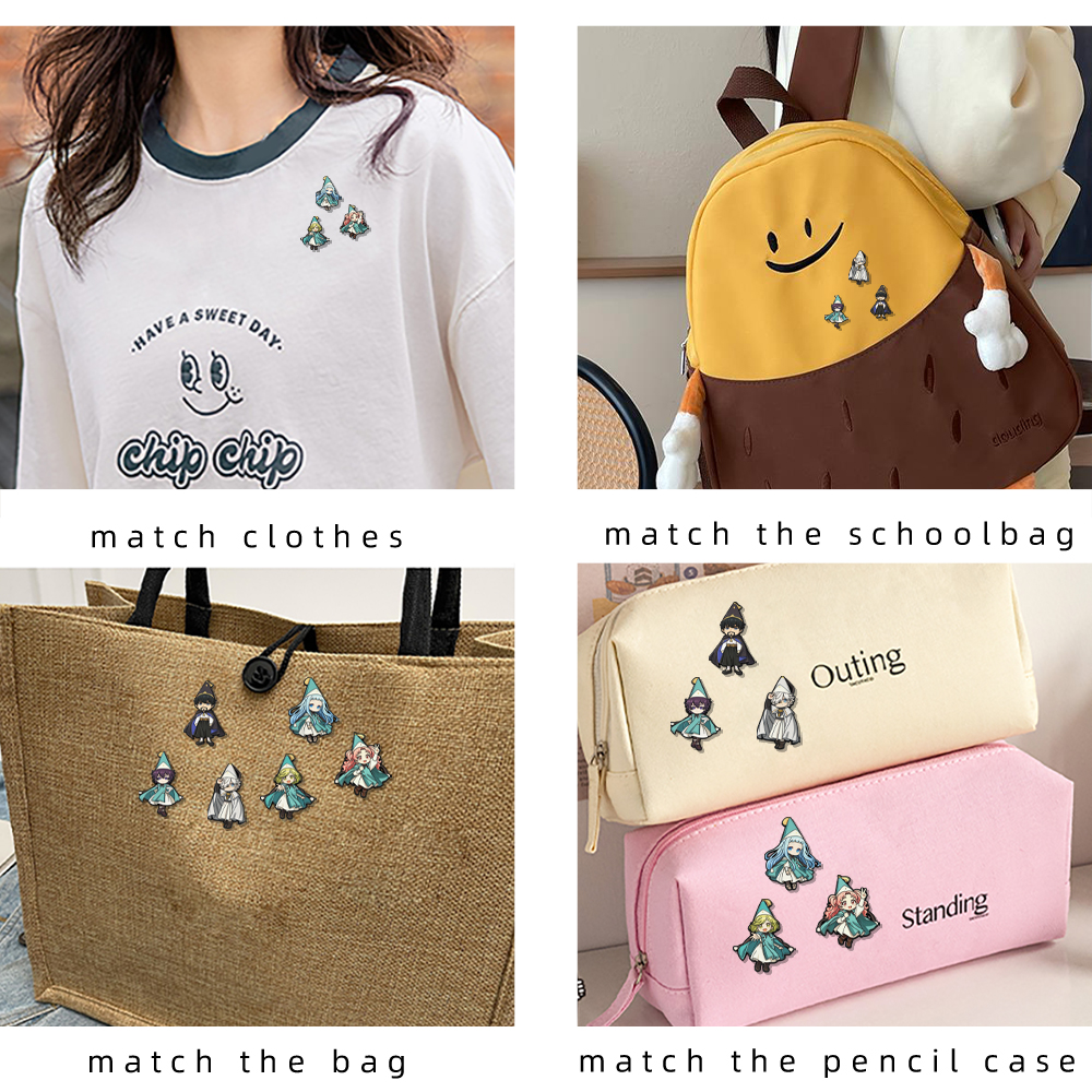 6pcs Witch Hat Enamel Pin Set  - Embroidery Reddit recensione e prezzo