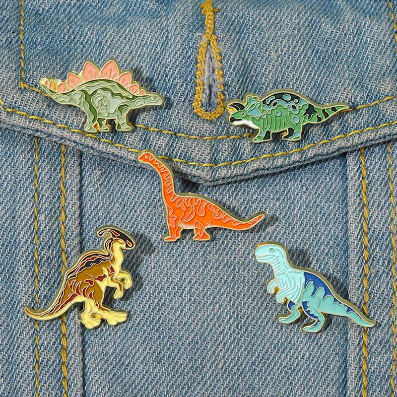 Colorful Dino Enamel Pins Cust - Embroidery Logo recensione e prezzo