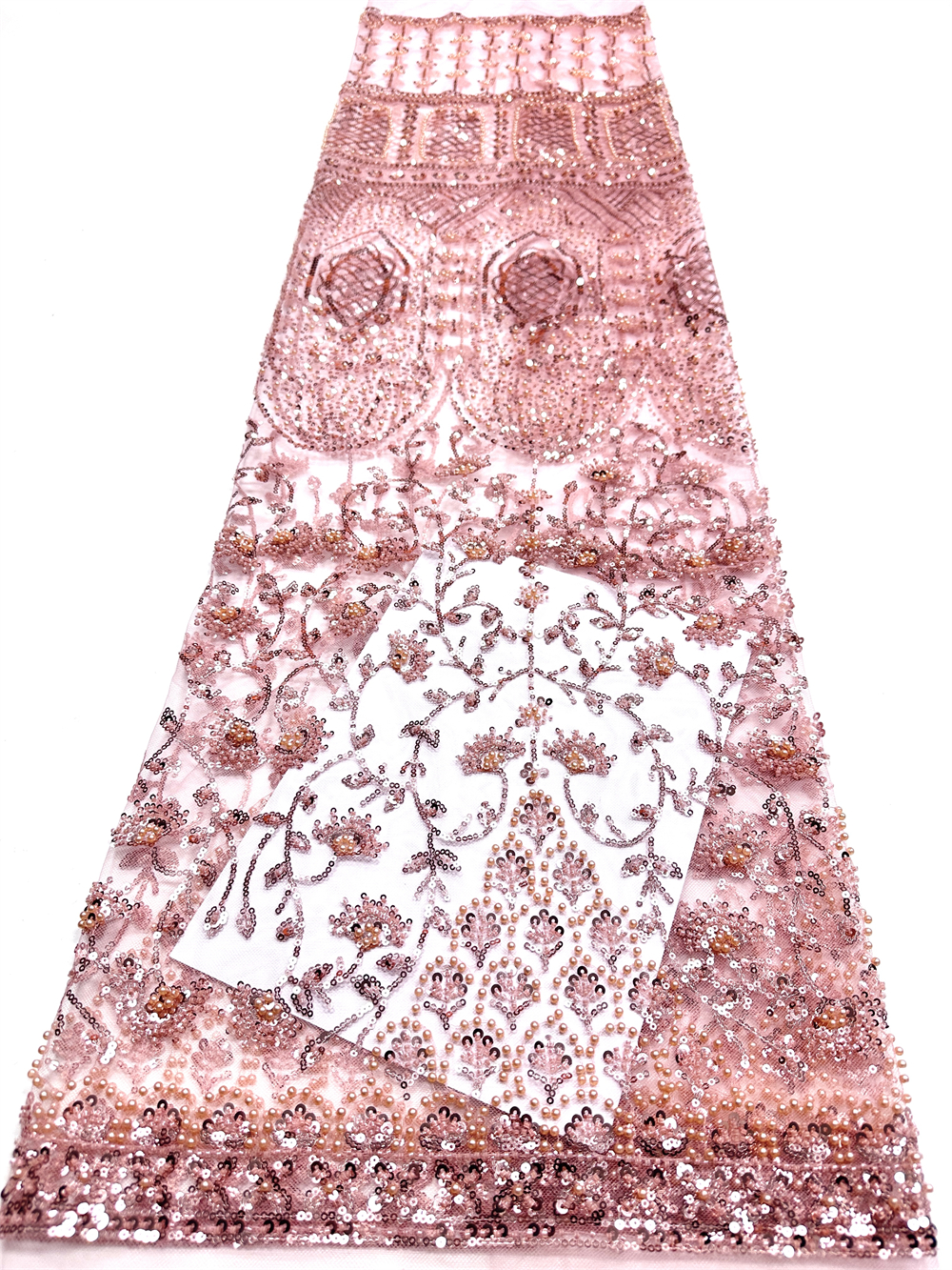 Luxury African Sequins Green B - Embroidery Net Fabric recensione e prezzo