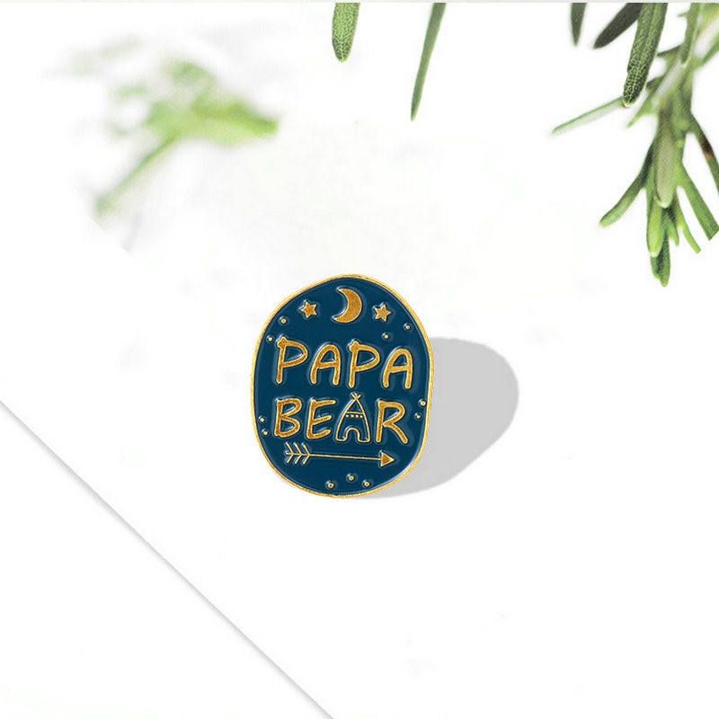 Mama Papa Bear Enamel Pins Cus - Embroidery Logo recensione e prezzo