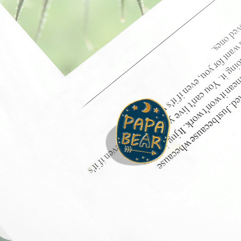 Mama Papa Bear Enamel Pins Cus - Embroidery Logo recensione e prezzo