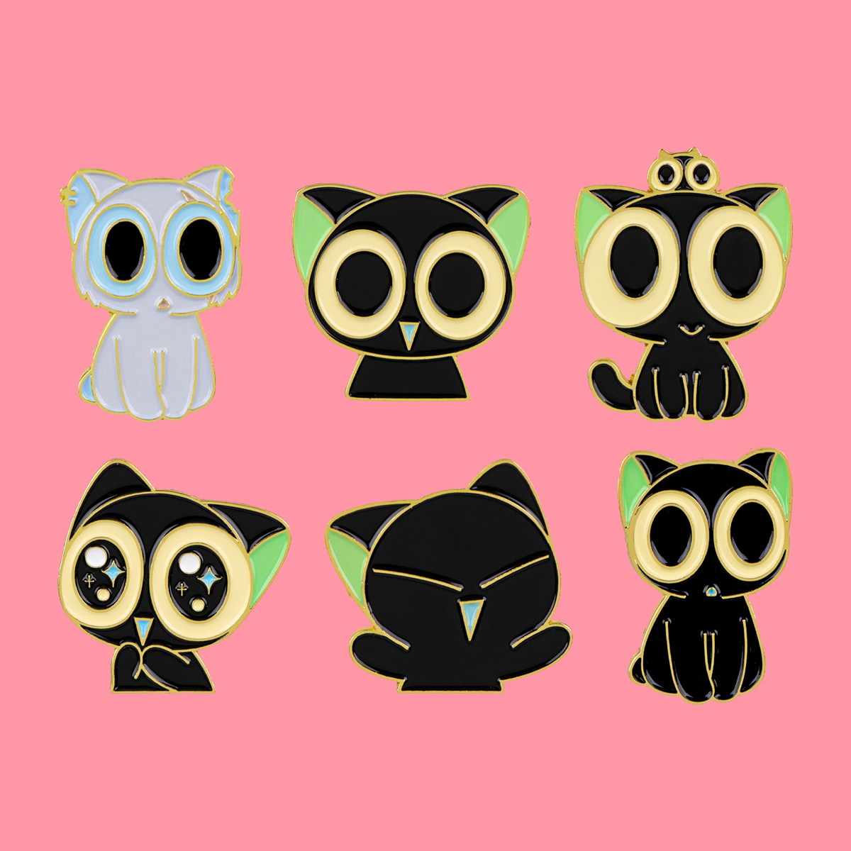 Cute Anime Black Cats Enamel P - Embroidery Reddit recensione e prezzo