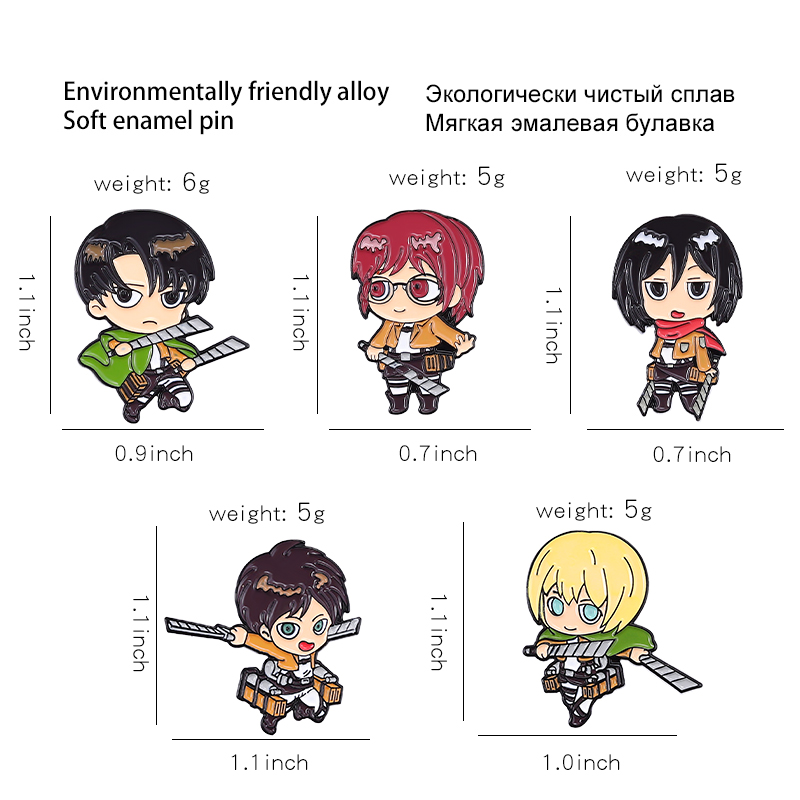 Attack on Titan Chibi Enamel P - Embroidery Logo recensione e prezzo