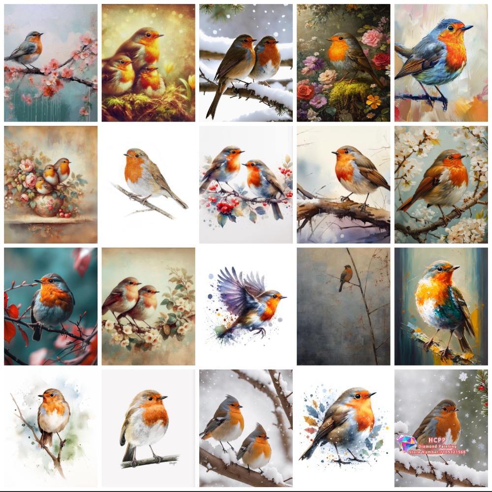 unframe Robin Bird Cute Robin  - Embroidery Artwork recensione e prezzo