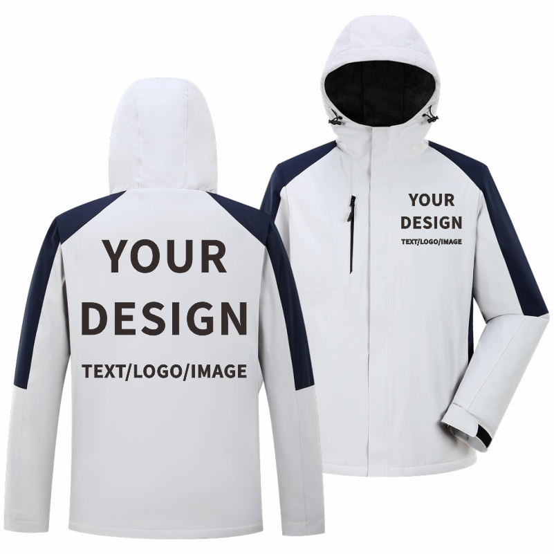 Winter Casual Jacket Custom Co - Embroidery Design Logo recensione e prezzo