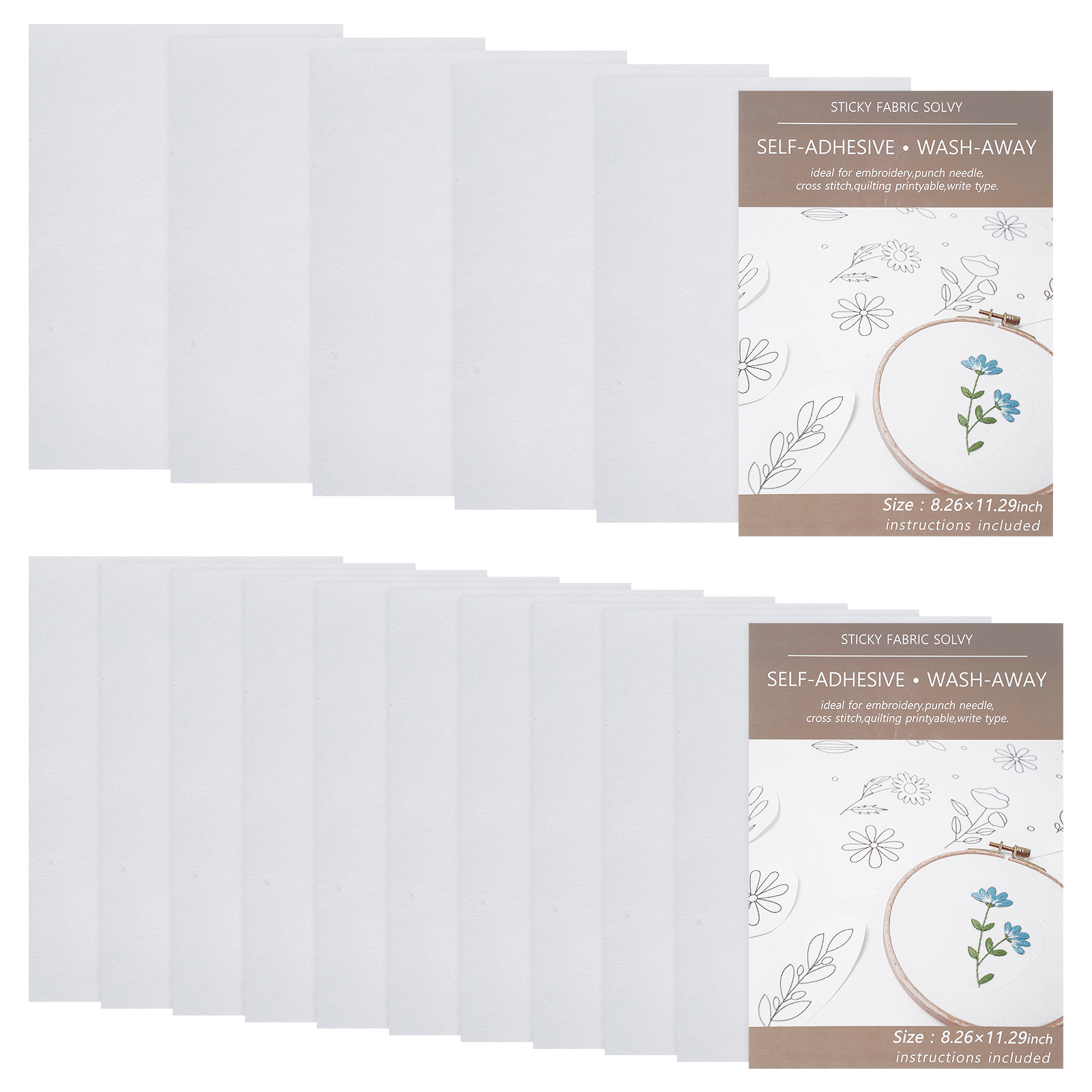 10/5Pcs Sticky Water Soluble E - Embroidery Web recensione e prezzo