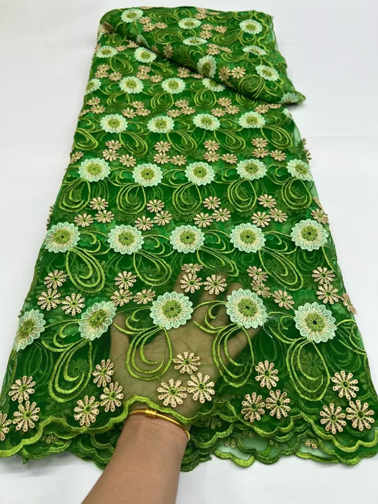 African Guipure Cord Lace Embr - Embroidery Web recensione e prezzo