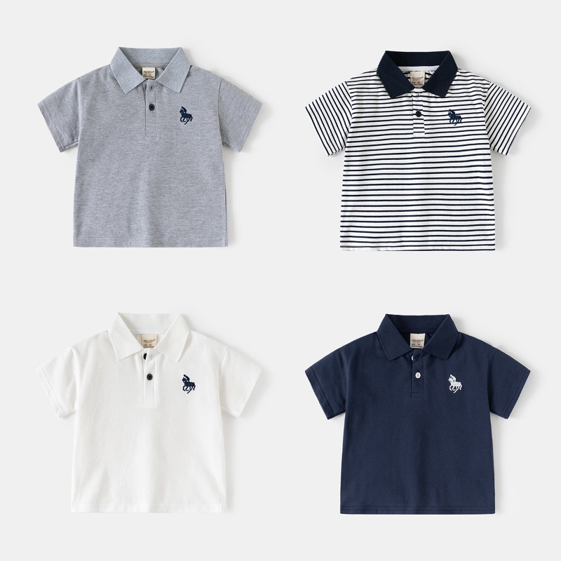 HoneyCherry Boys Polo Shirt Sh - Embroidery Design Logo recensione e prezzo