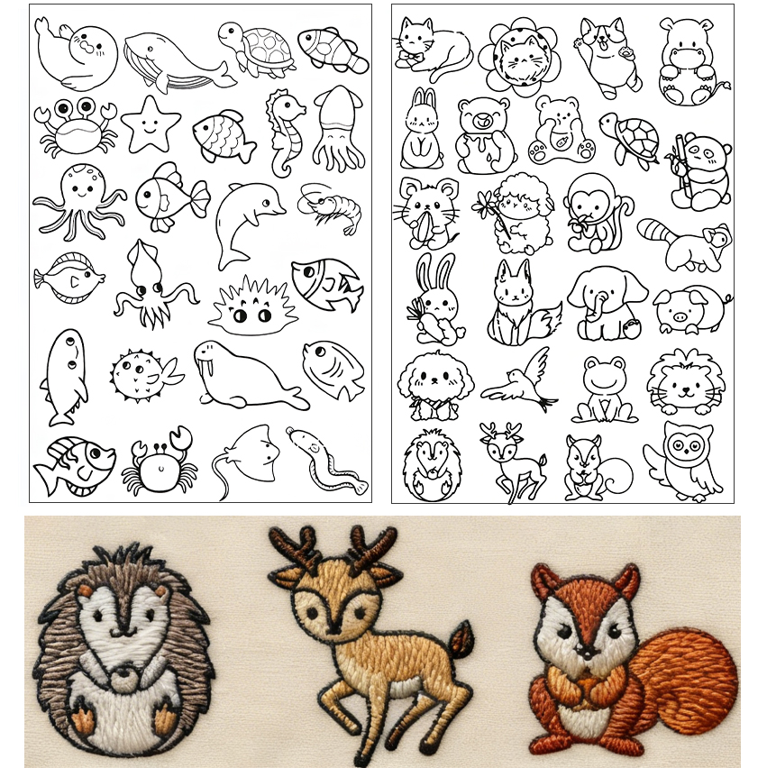 Cute Animal & Floral Embroider - Embroidery Web recensione e prezzo