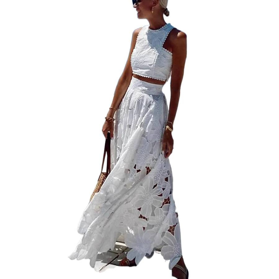 Women's White Floral Lace Embr - Embroidery Class recensione e prezzo