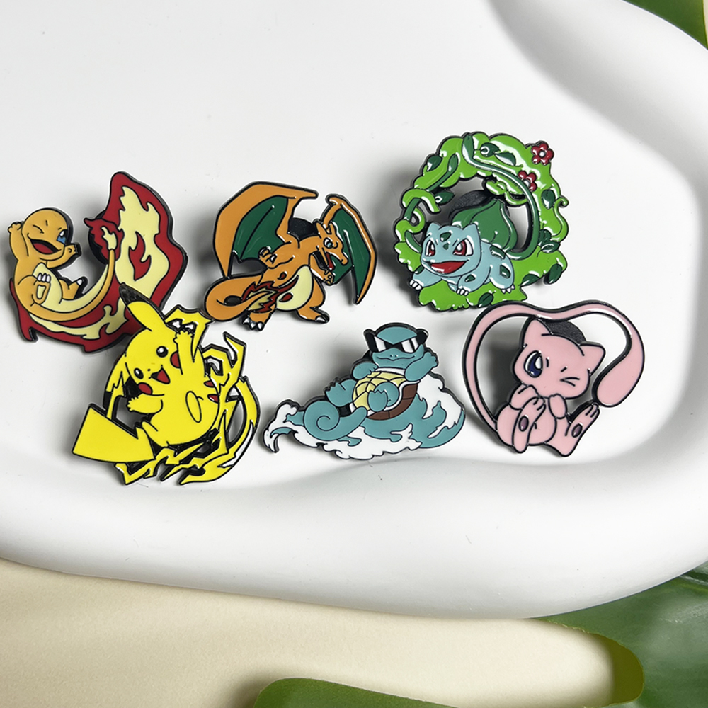 6pcs Anime Pins Set Pokemon En - Embroidery Reddit recensione e prezzo