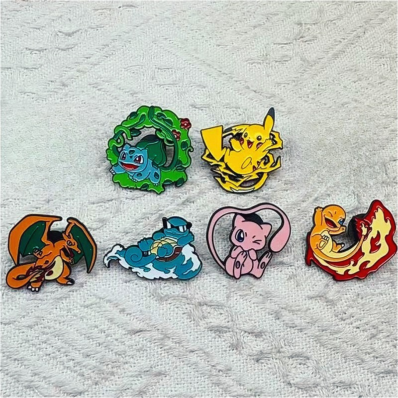 6pcs Anime Pins Set Pokemon En - Embroidery Reddit recensione e prezzo